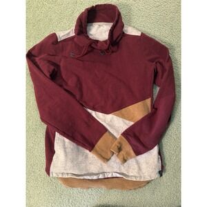 Vintage Women's LL Bean Cowl Neck maroon Sweatshirt size M id519176